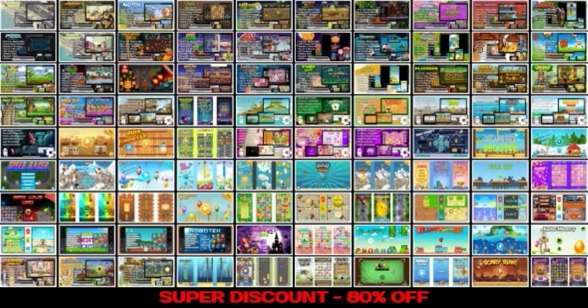 90 HTML5 GAMES!!! SUPER BUNDLE - Construct 3 - Capx - Codeintra