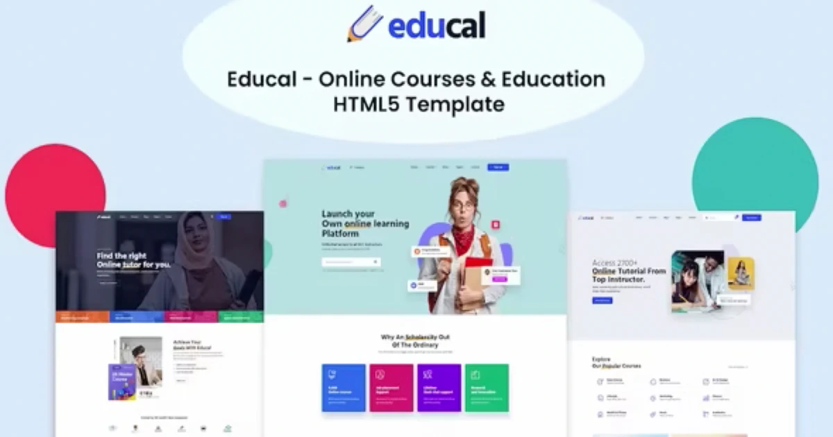Educal – Education WordPress Responsive Modern Template - Codeintra