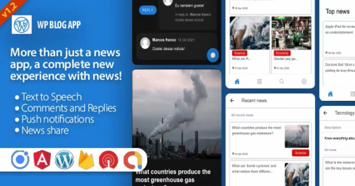 News Mobile App for WordPress | Android | Ionic 6 App - Codeintra