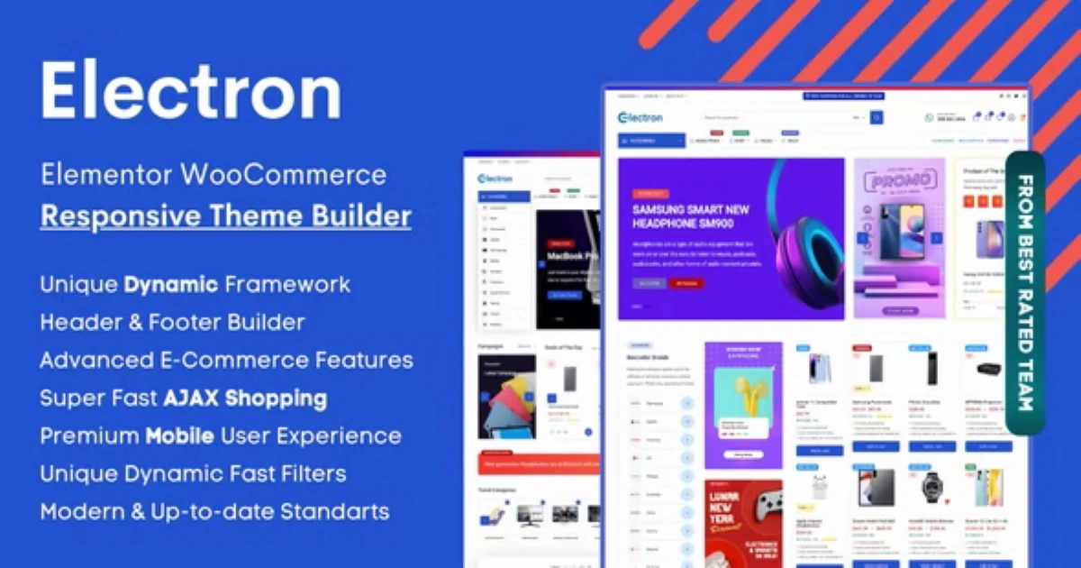 Electron - Elementor Electronics Store WooCommerce Them - Codeintra