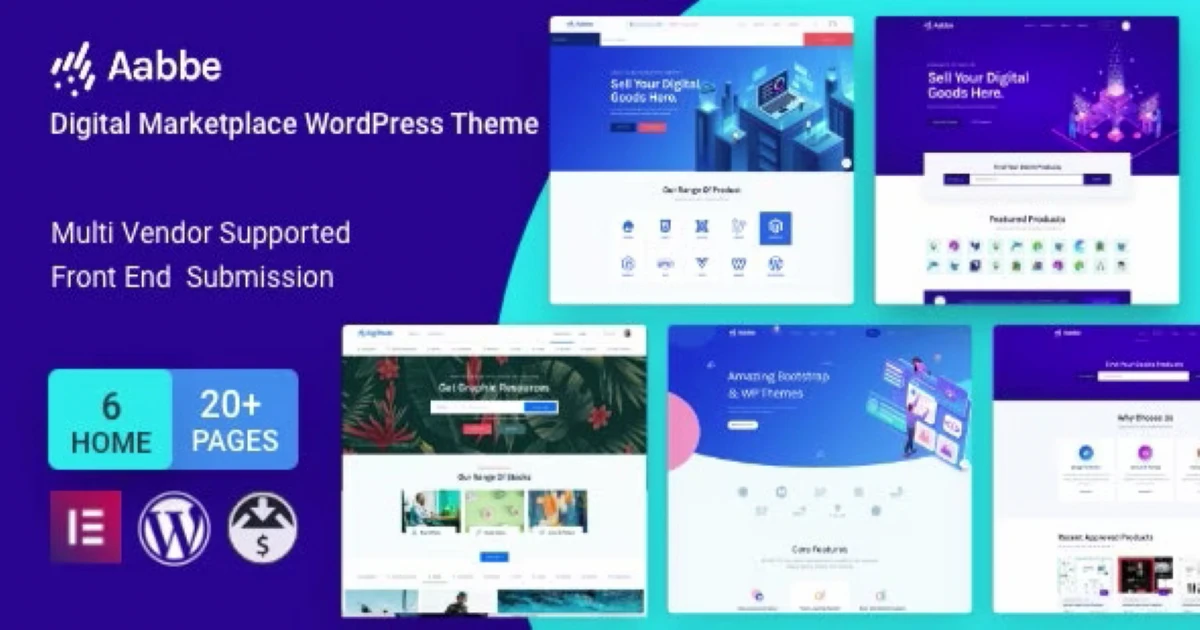 Aabbe – Digital Marketplace Theme GPL Premium Download - Codeintra