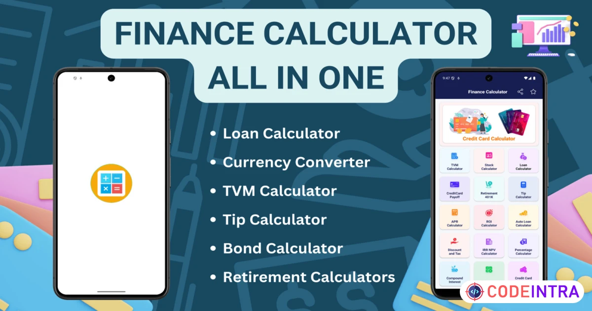 💰 All-In-One Finance Calculator - Android App for Budgeting & Investments! 📱 - Codeintra