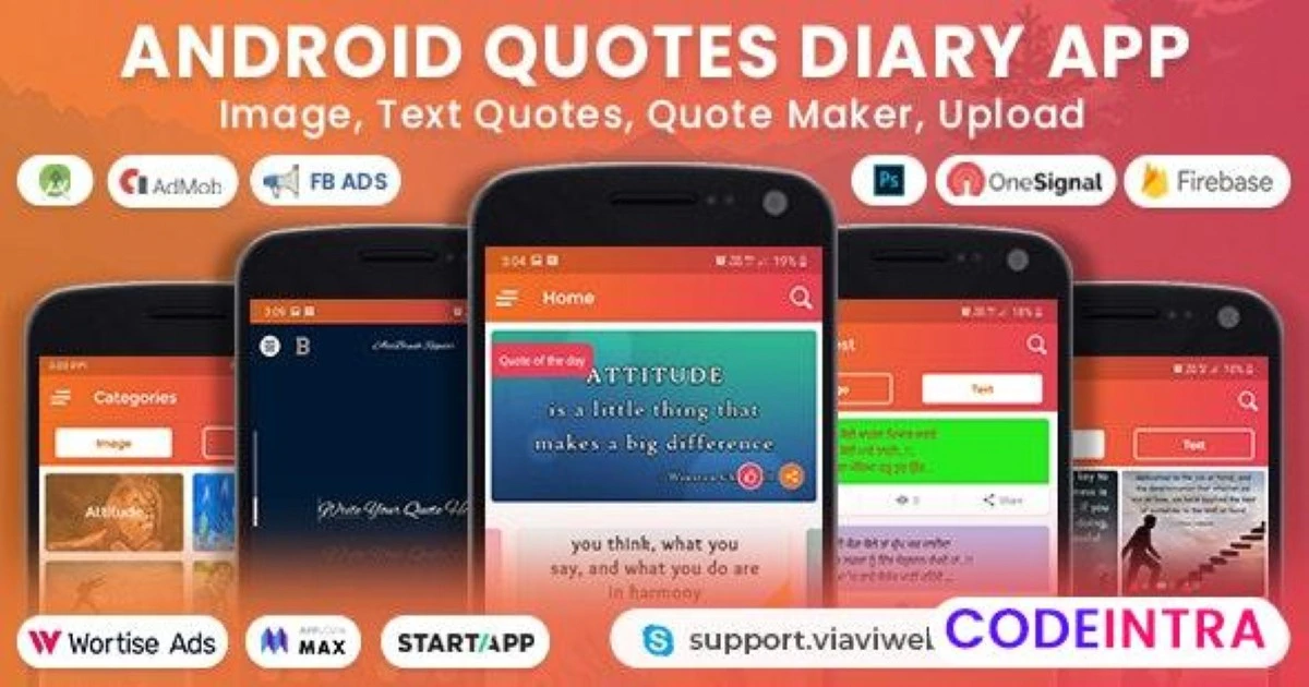 Android Quotes Diary (Image, Text Quotes, Quote Ma - Codeintra