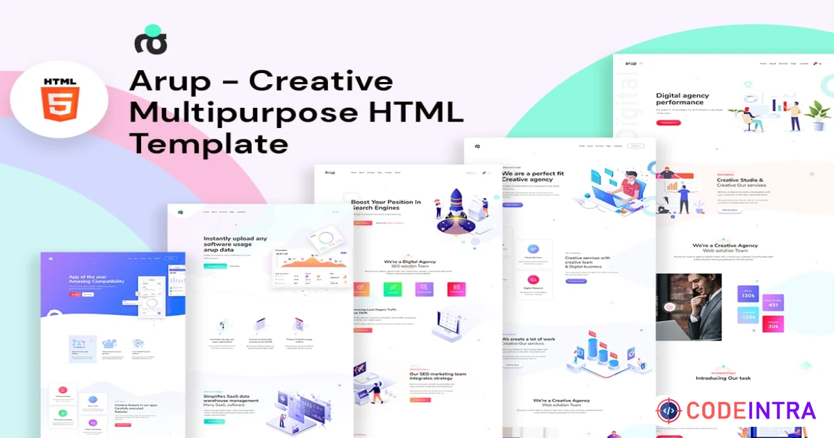 Arup - Creative Multipurpose HTML Template - Codeintra