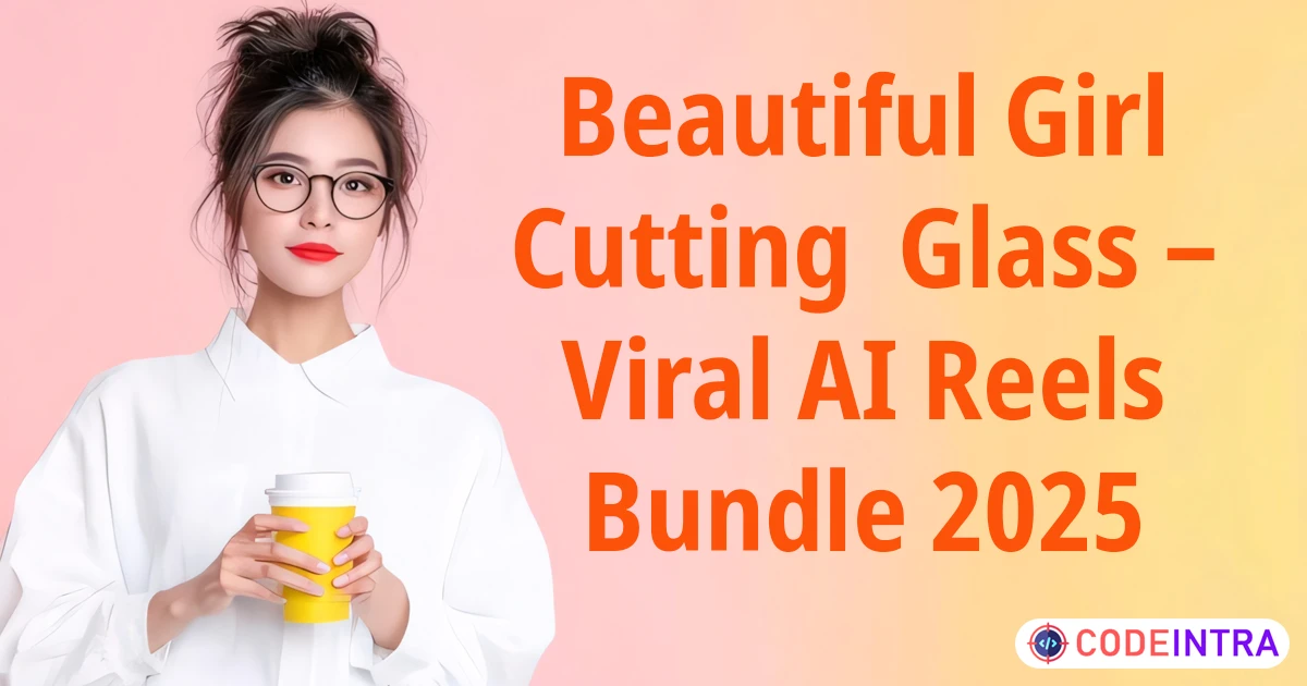 Beautiful Girl Cutting Glass – Viral AI Reels Bundle 2025 - Codeintra