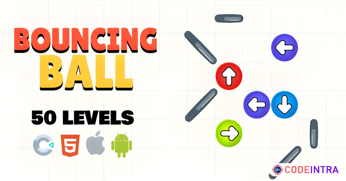 Bouncing Ball - Construct 3 50 Levels Full Game - Codeintra