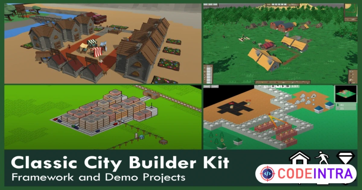 Classic City Builder Kit | Systems | Unity Assets - Codeintra