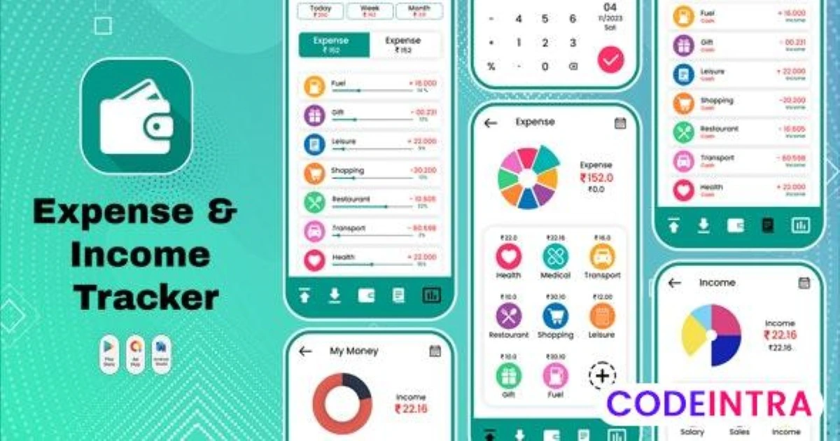 Costy - Simple Money Tracker App - Budget Planner - Codeintra