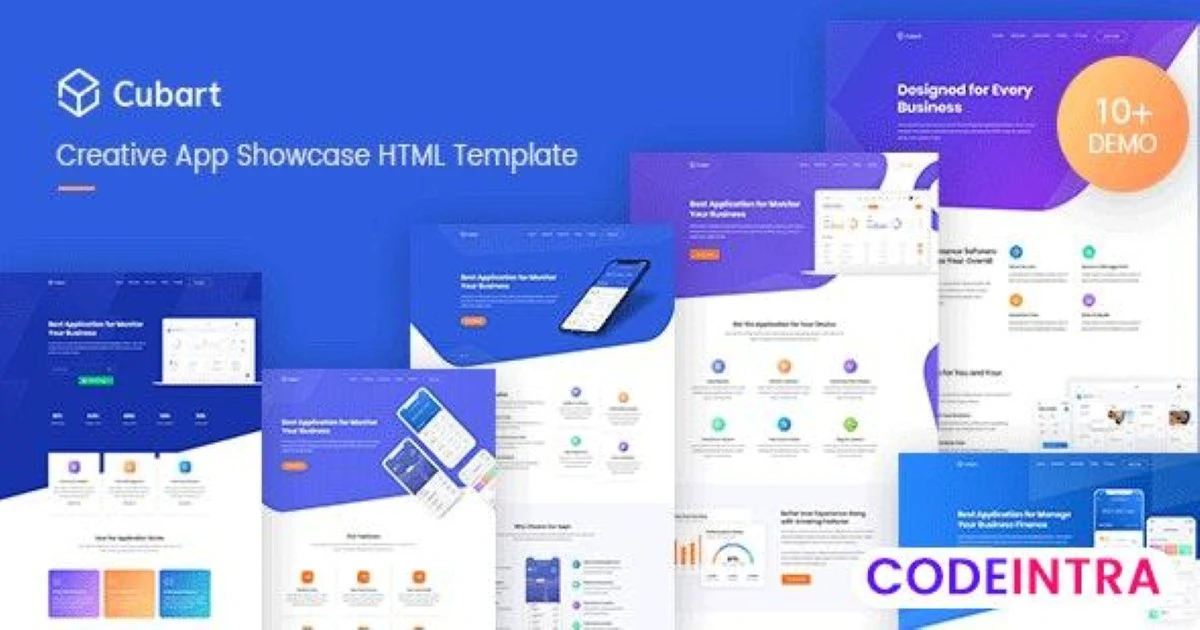Cubart - Saas &Startup HTML Template - Codeintra