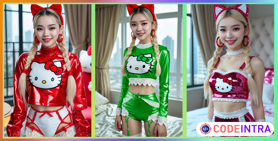 Cute Chinese Luxury Girl in Cropped Top - Social Media AI Influencers Full Image Pack - Codeintra