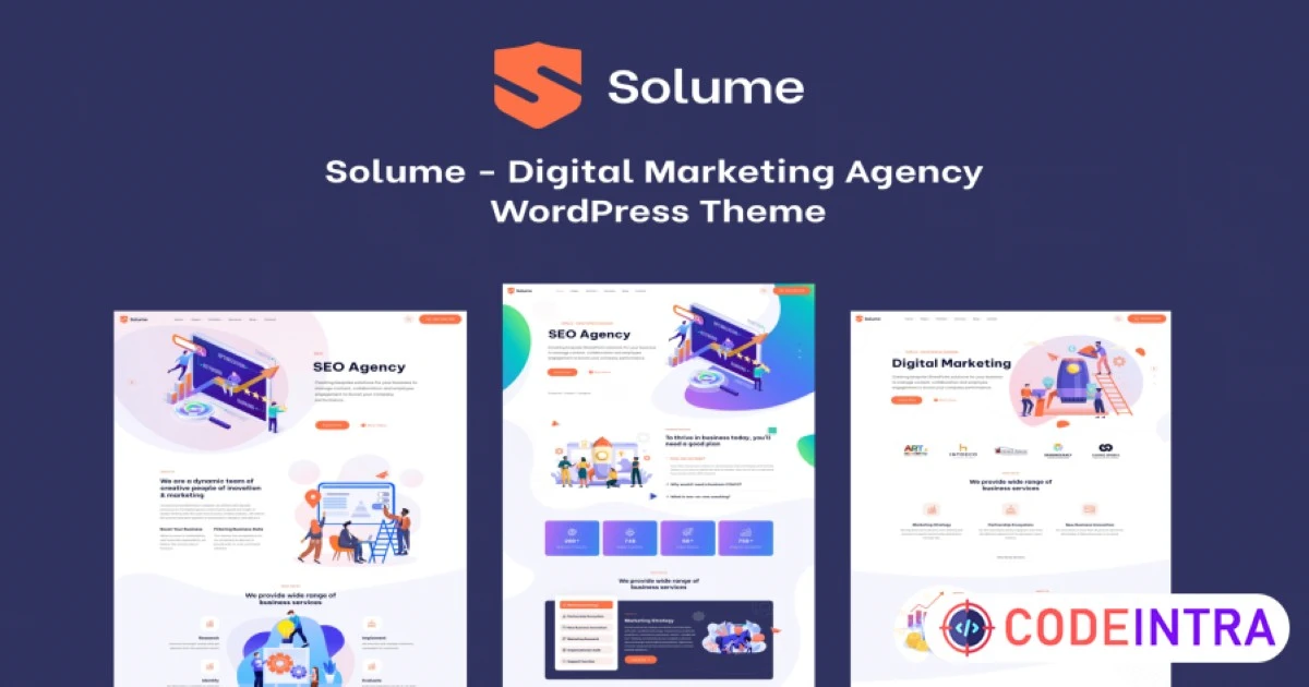 Digital Marketing WordPress Theme - Solume - Codeintra