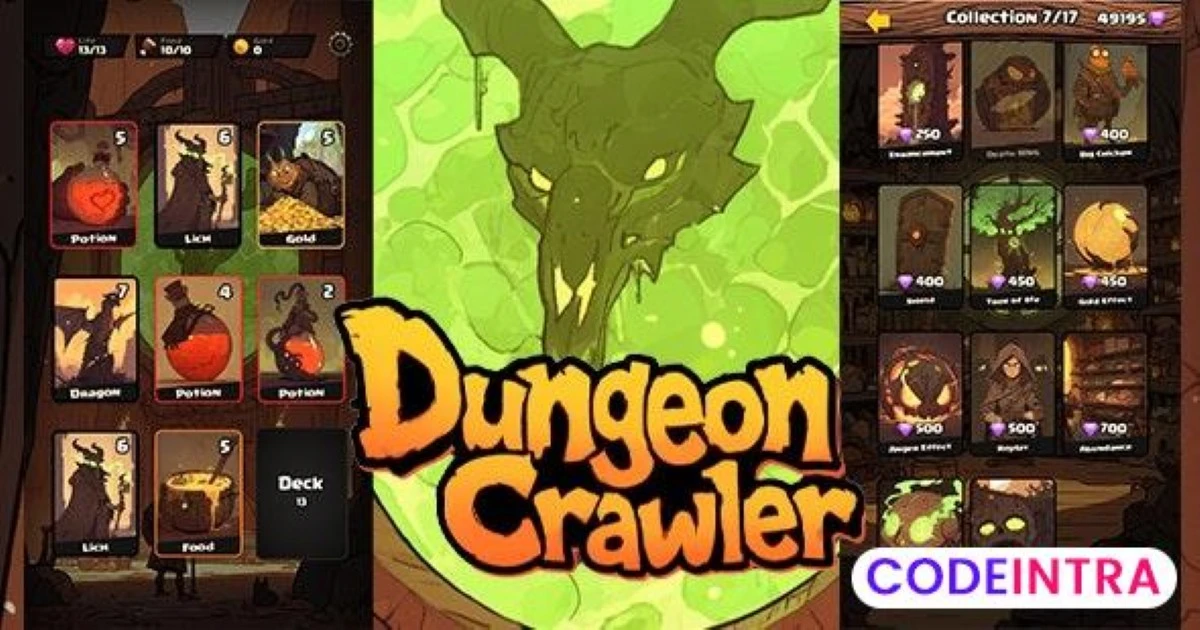 Dungeon Crawler - HTML5 Game (Construct 3) + (Mobi - Codeintra