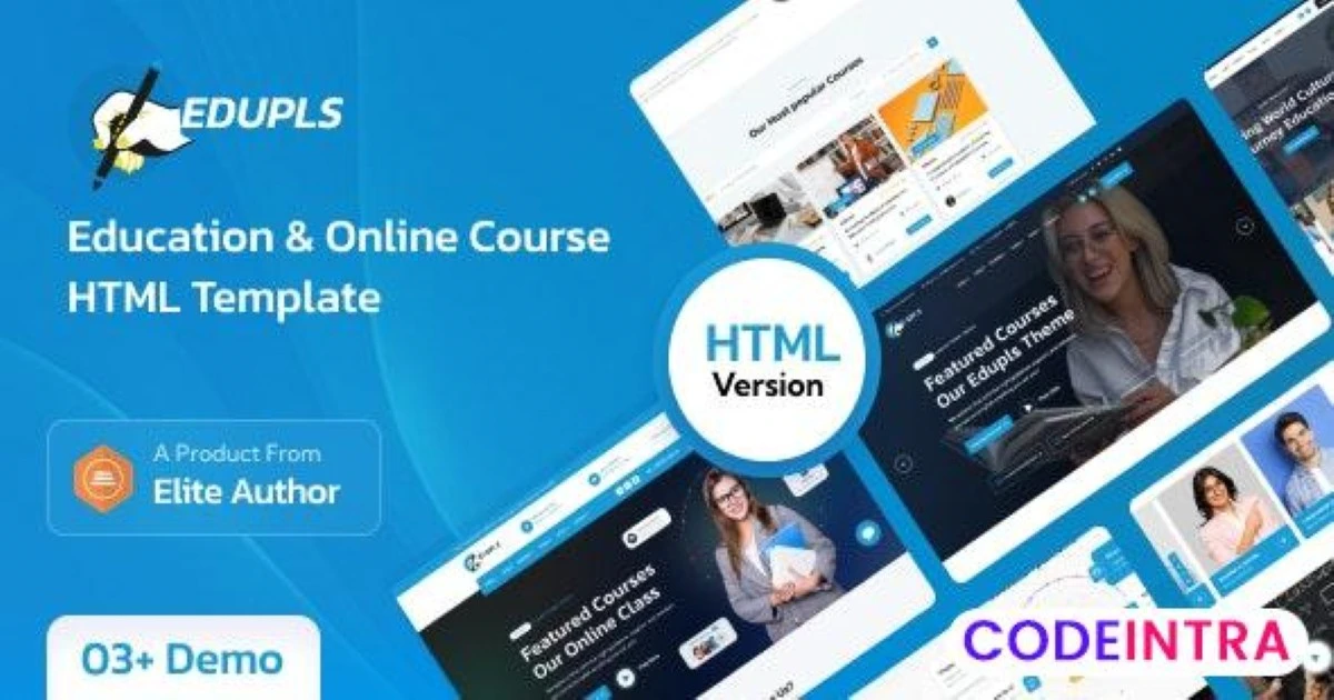 Edupls - Education & Online Course HTML Template - Codeintra