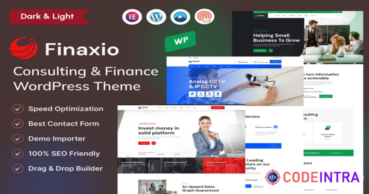 Elementor - Consulting & Finance WordPress Theme - Codeintra