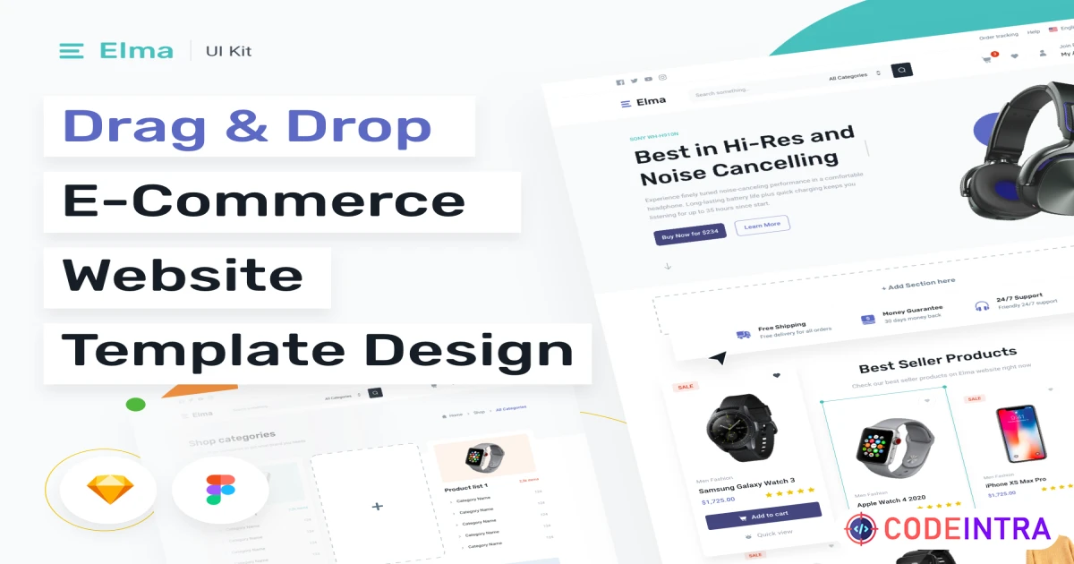 Elma: e-Commerce UI Kit & Elements - Codeintra
