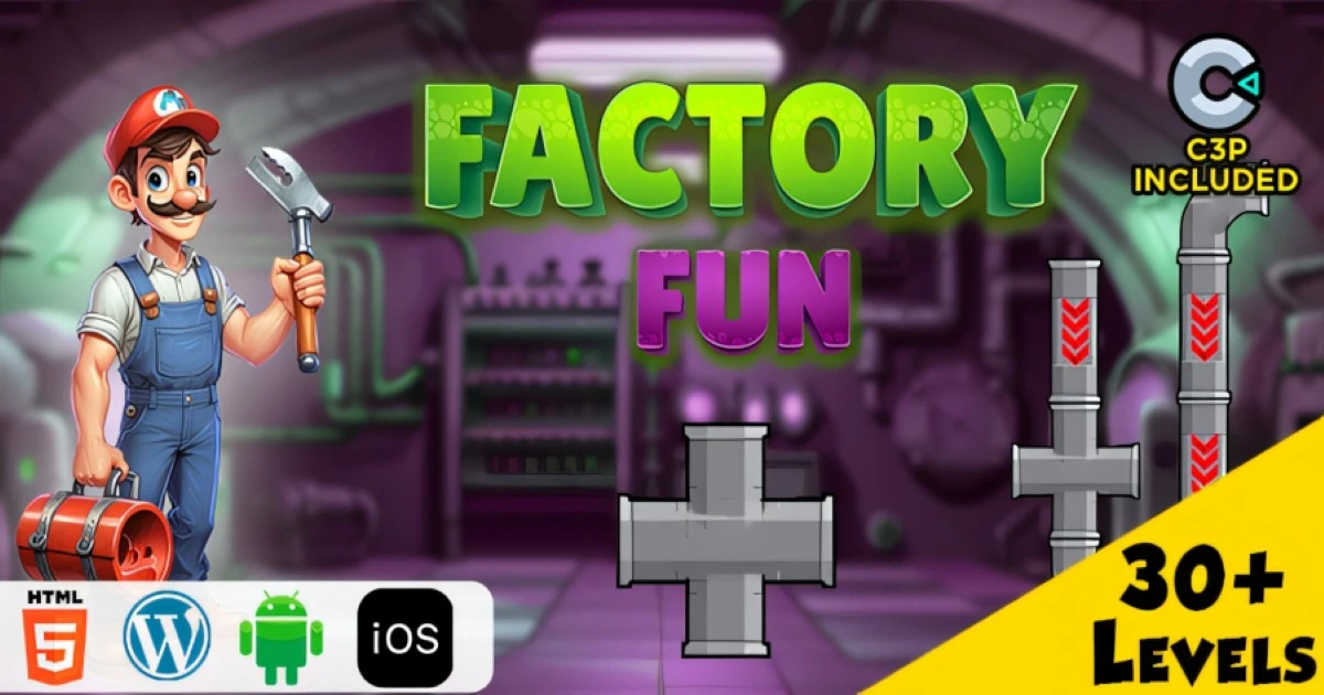 Factory Fun HTML5 Construct 3 Game - 2025 - Codeintra