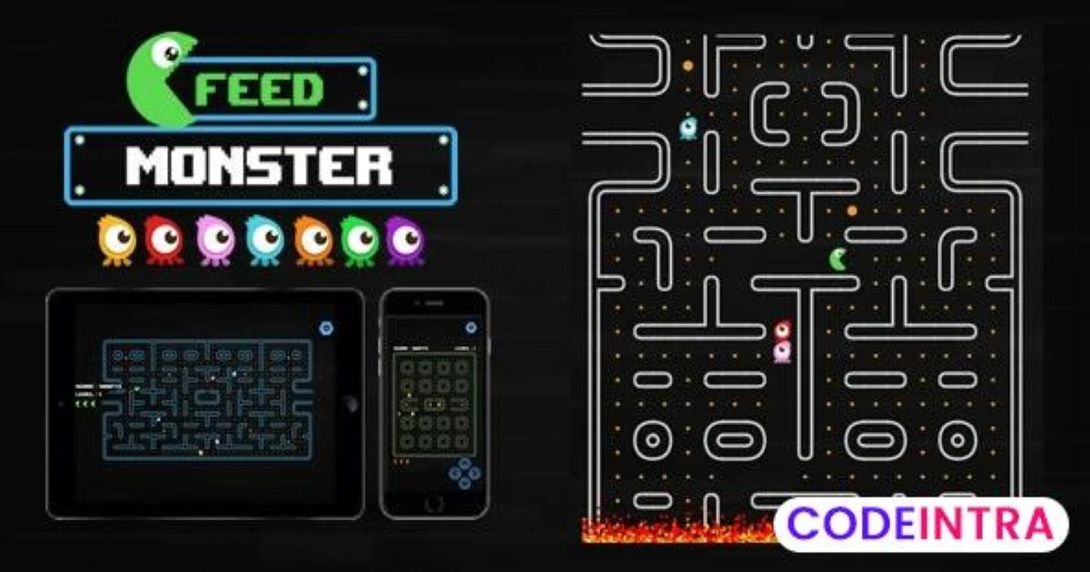 Feed Monster - HTML5 Game - Codeintra