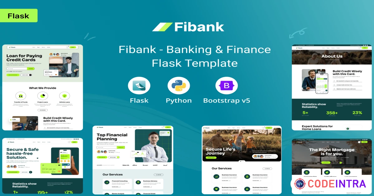 Fibank - Banking & Finance Flask Template - Codeintra