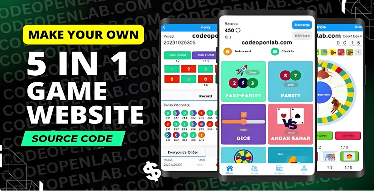 FieWin 5 in 1 Game PHP Script Premium Free Download - Codeintra