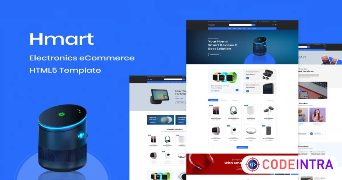 Hmart - Electronics eCommerce HTML Template - Codeintra