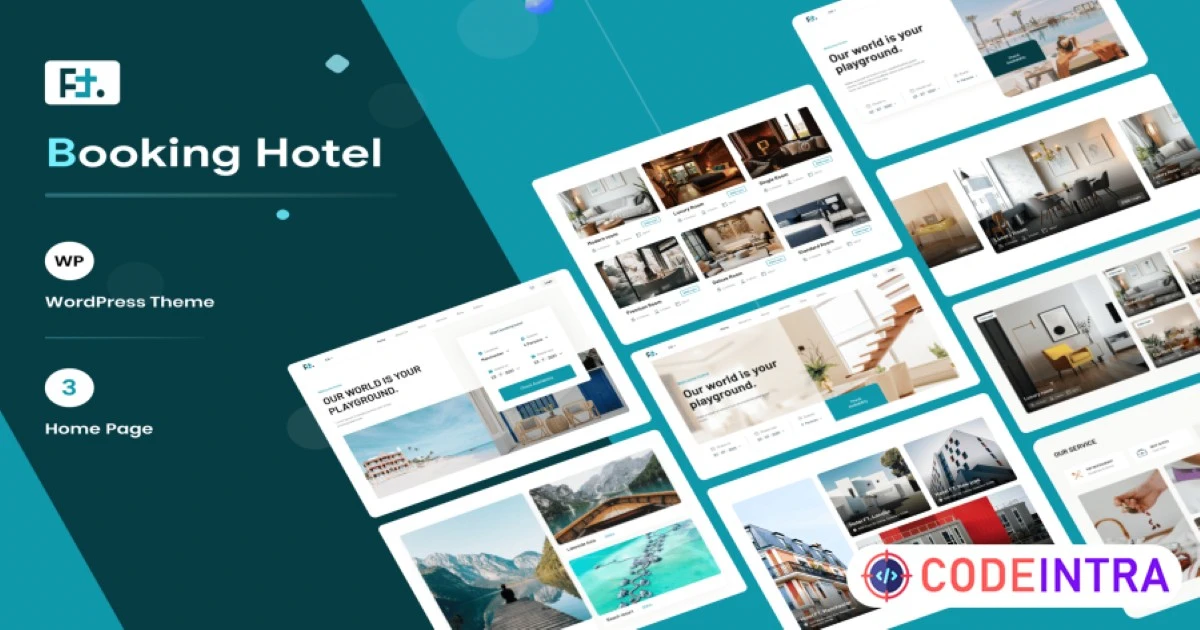 Hotel Booking WordPress Theme - HotelFT - Codeintra