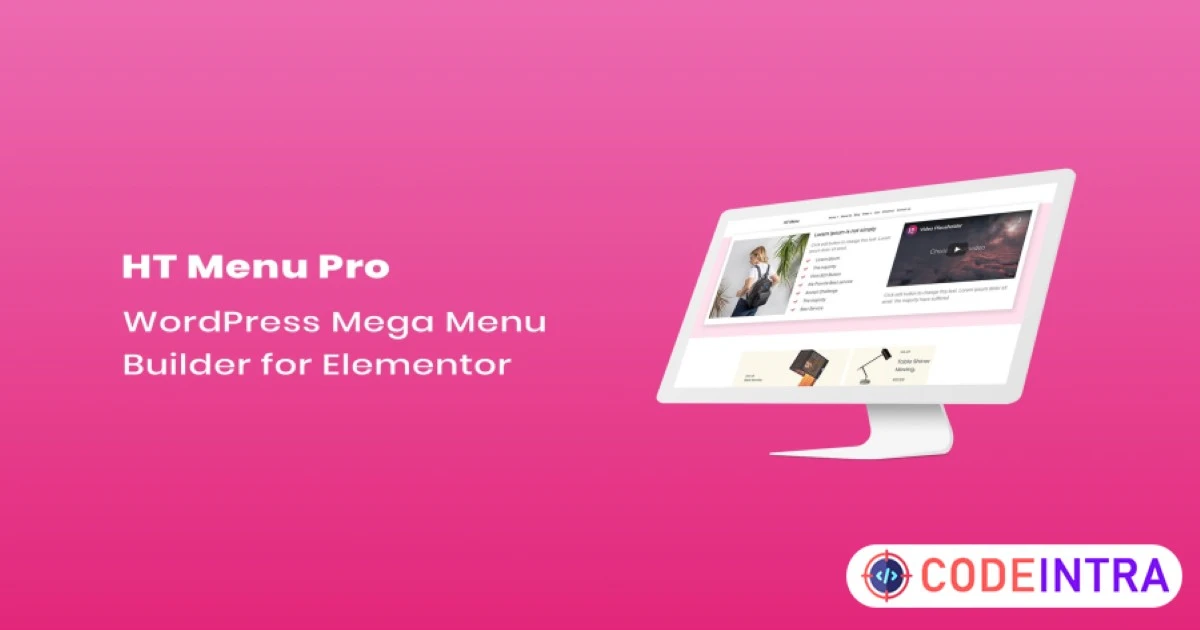 HT Menu Pro – WordPress Mega Menu Builder for Elem - Codeintra