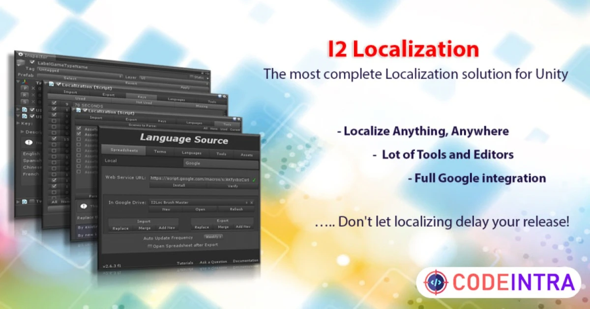 I2 Localization | Localization | Unity Assets - Codeintra