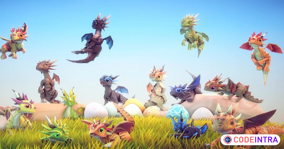 Little Dragons: Tiger | 3D Creatures | Unity Assets - Codeintra