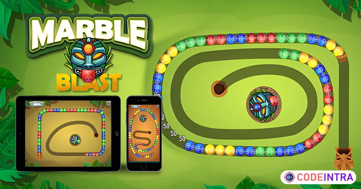 Marble Blast - HTML5 Game - Codeintra