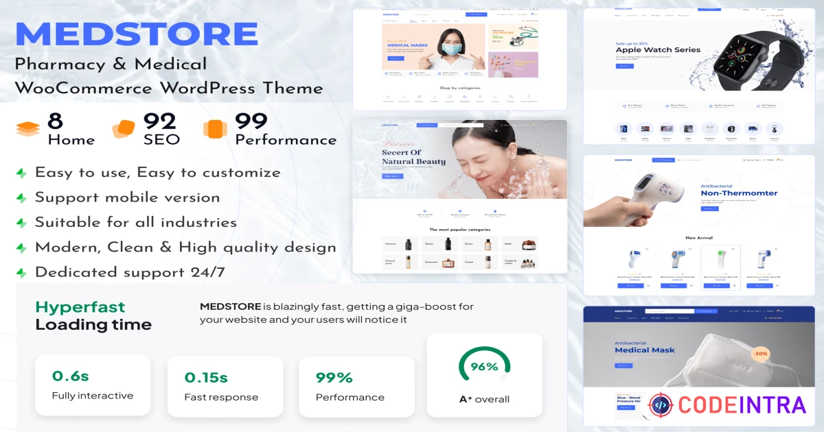 Medstore - Responsive WooCommerce WordPress Theme - Codeintra