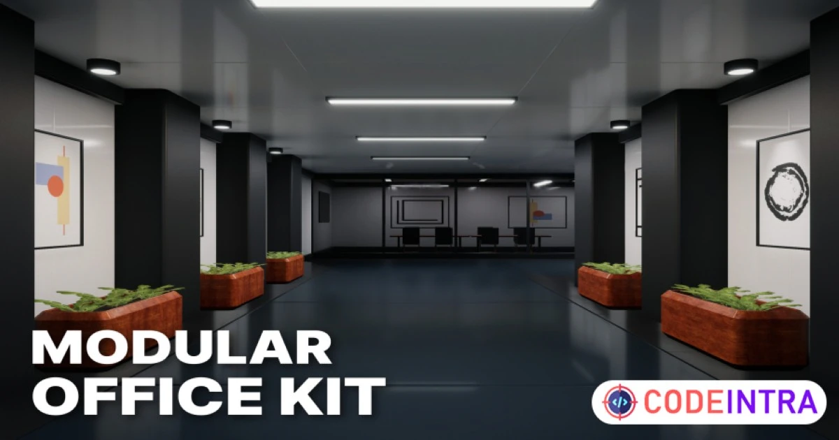 Modular Office Kit - Environment (HDRP) | 3D Urban | Unity Assets - Codeintra