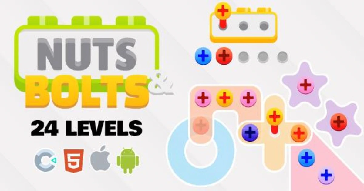 Nuts And Bolts - Construct 3 - Codeintra