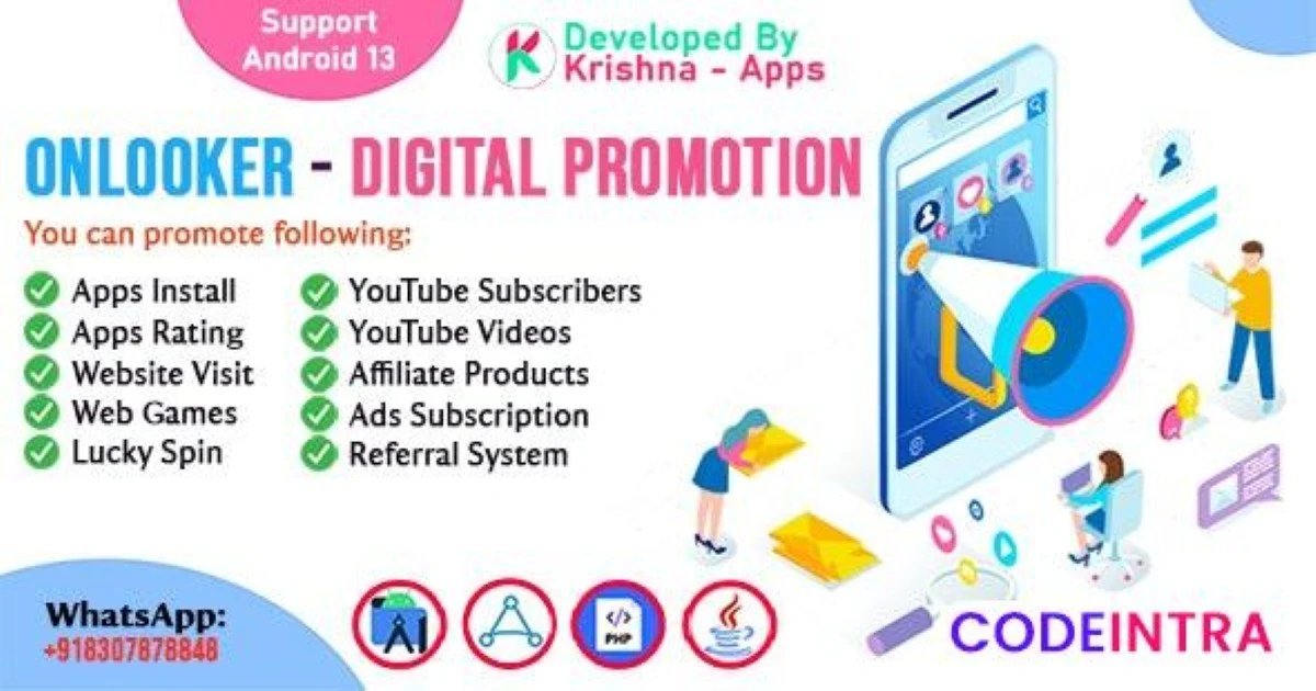 OnLooker - Promote Apps, Websites, Affiliate Produ - Codeintra