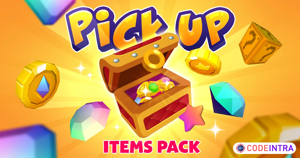 Pick Up items pack | 3D Props | Unity Assets - Codeintra