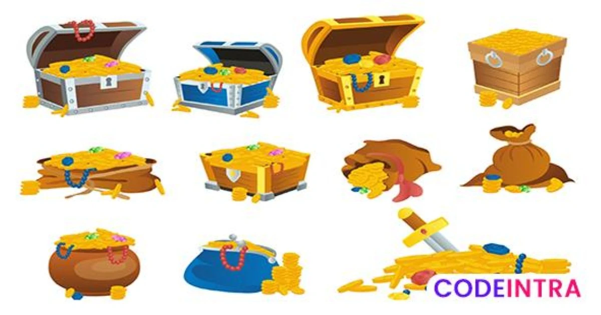 Pirate Treasures Game Items  Icons - Codeintra