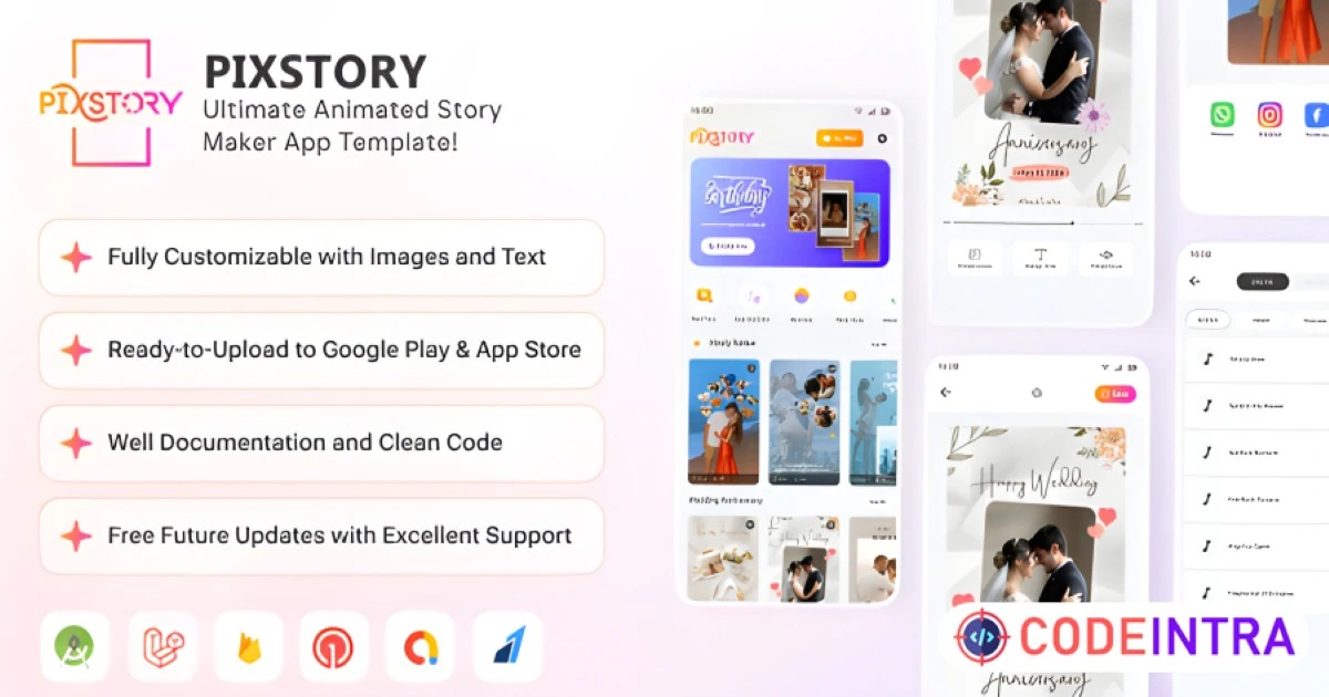 Pixstory - Animated Story Video Maker App, Storybit Alternative, Template-Based Video Maker - Codeintra