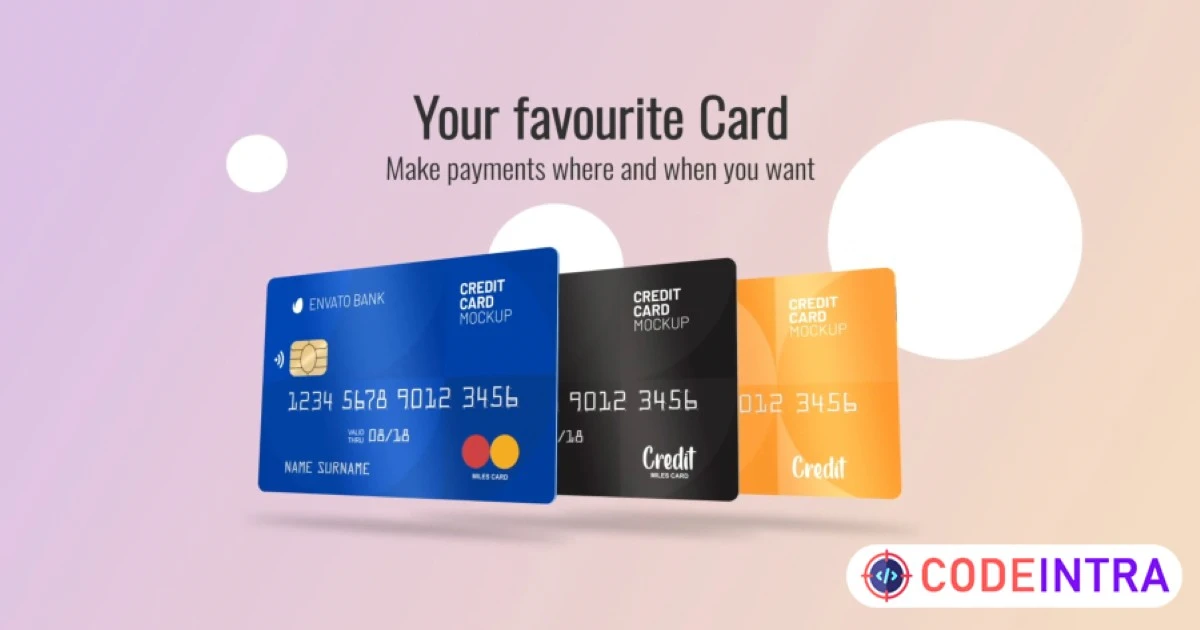 Plastic Card Mock-up After Effects CC Video Template - Codeintra