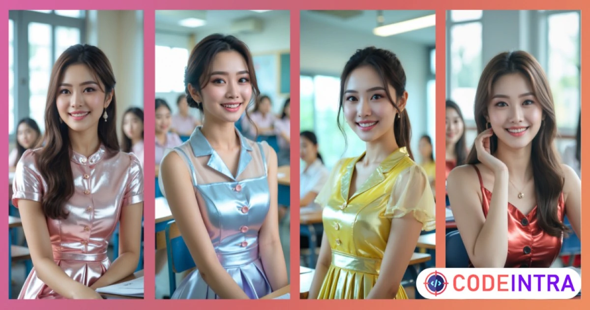 Playful Thai College Student AI HD Pack – 100+ Luxury Girls Images for Social Media Influencer - Codeintra