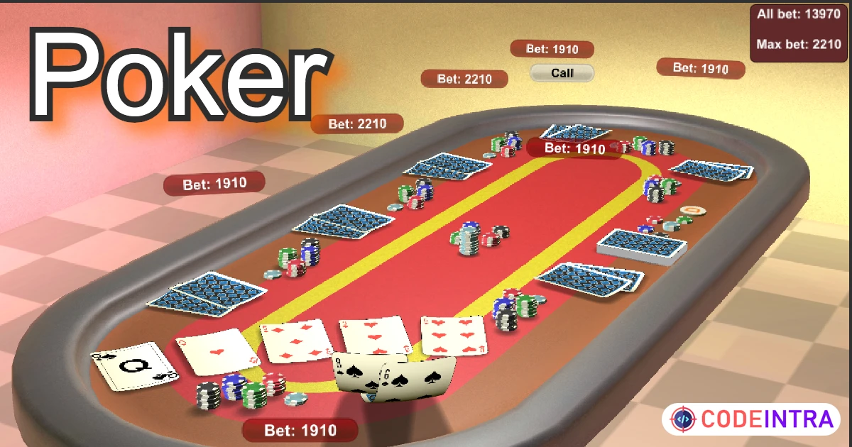 Poker 3D and 2D , Texas hold 'em, Photon PUN, Multiplayer Template | Systems | Unity Assets - Codeintra