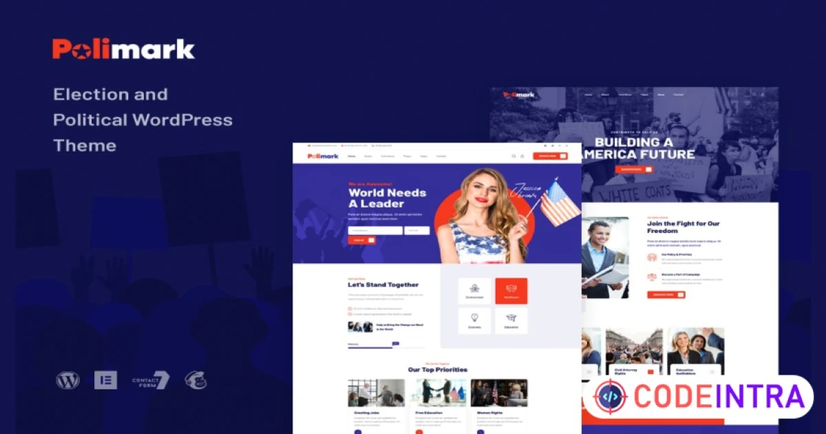 Polimark - Election & Political WordPress Theme - Codeintra