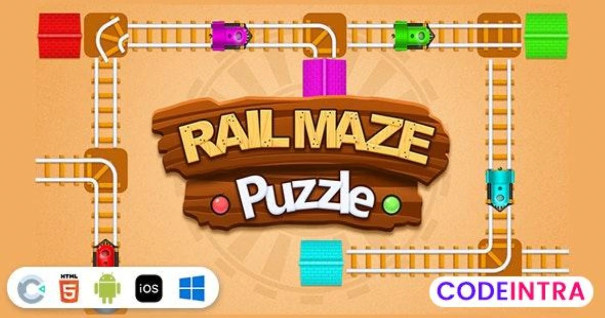 Rail Maze Puzzle [ Construct 3 , HTML5 ] - Codeintra