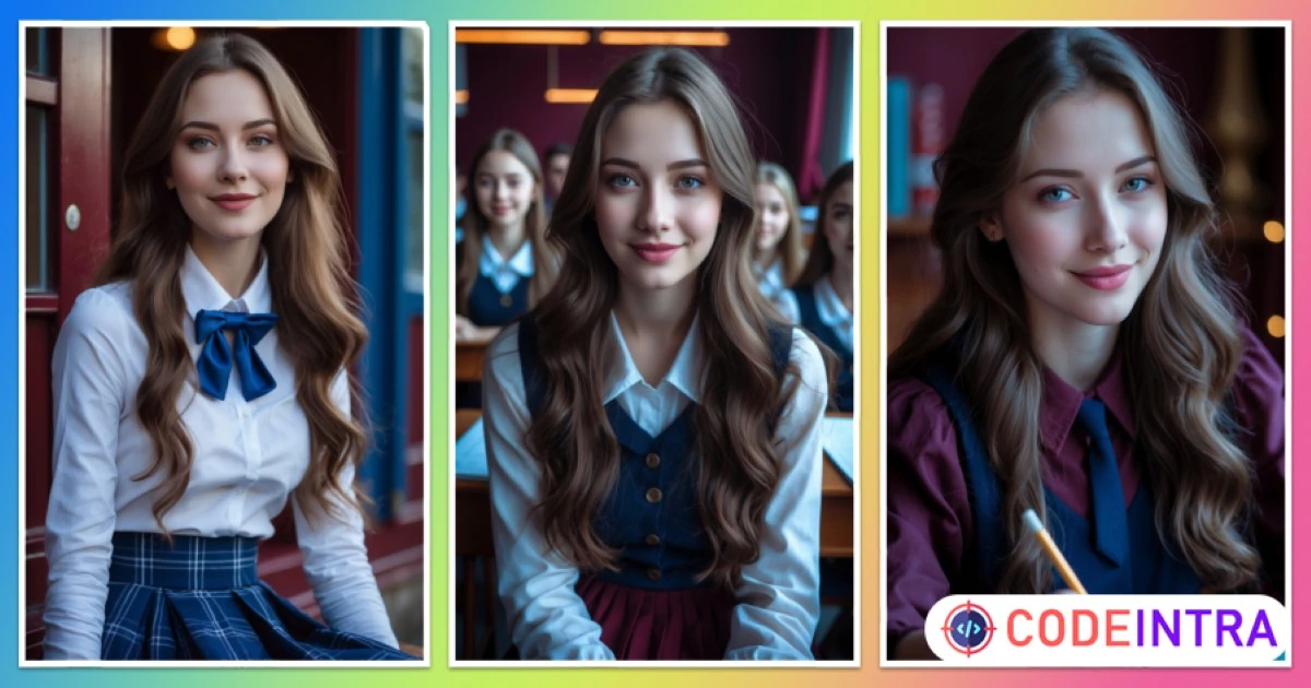Russian School Luxury Girls AI Image Pack – 100+ HD Images with NSFW Content, Banners & Profiles - Codeintra