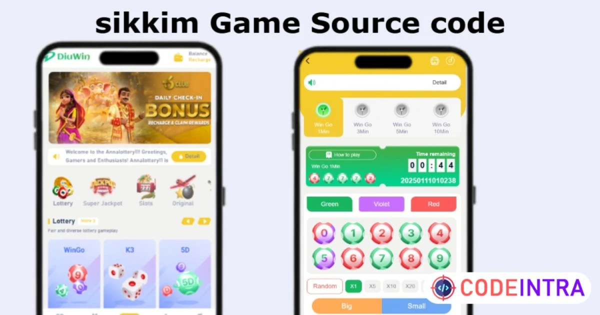 sikkim Game Source Code With Admin Panel With Yellow UI - Codeintra