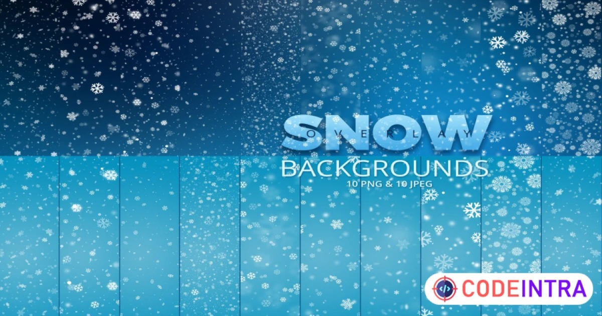 Snow Overlay Backgrounds - Codeintra