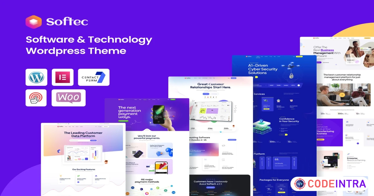 Softec - Software & Technology WordPress Theme - Codeintra