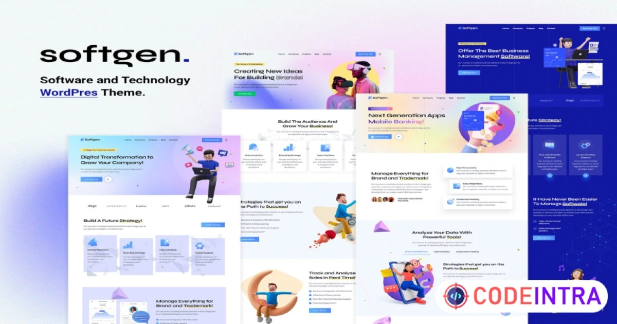 Softgen - Software & Technology WordPress Theme - Codeintra