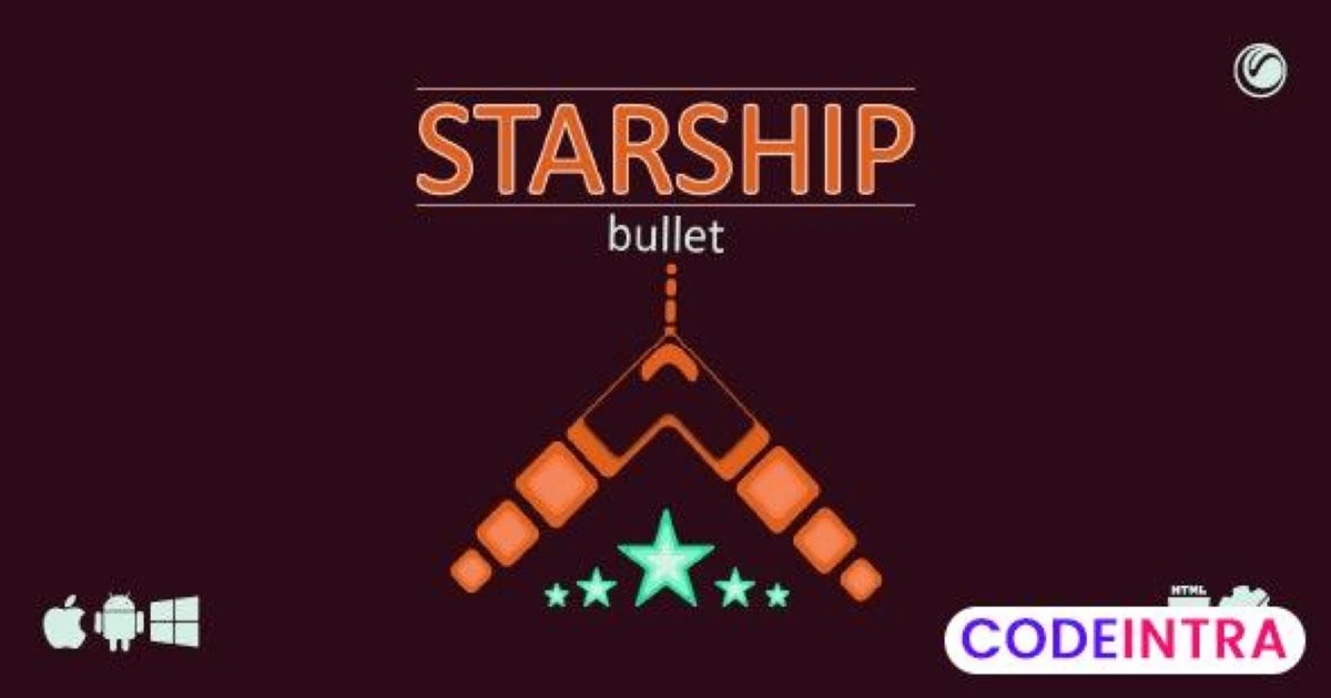 Starship Bullet | HTML5 Construct Game - Codeintra