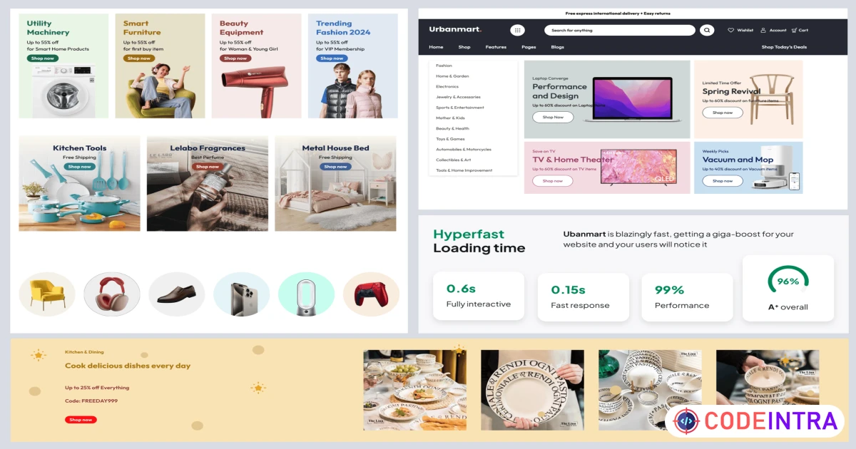 Urbanmart - Multipurpose Shopify OS 2.0 Theme - Codeintra
