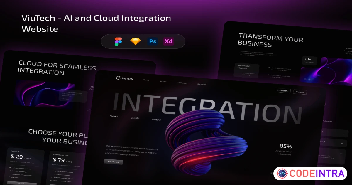 ViuTech - AI and Cloud Integration Website - Codeintra
