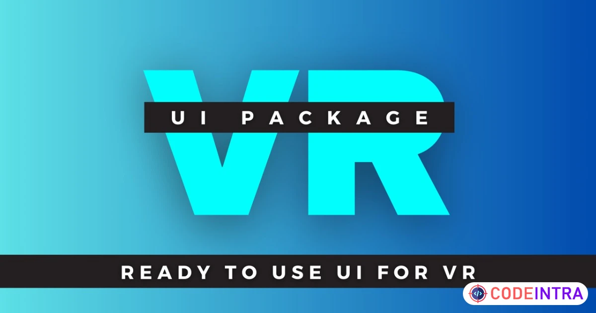 VR UI Package | 3D GUI | Unity Assets - Codeintra